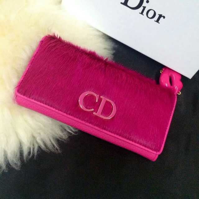 Dior 迪奧新款馬毛時尚大氣皮夾