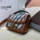 Celine包包 賽琳2021新款手提包 DS0129凱旋門鎖扣印花單肩斜挎包