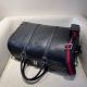 gucci包包 古馳2022新款手提包 DSG3301-2黑色男士印花壓紋旅行包單肩斜挎包