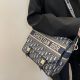 Dior包包 迪奧2022新款手提包 DS0137老花郵差包單肩斜挎包
