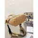 Dior包包 迪奧2021新款手提包 ZJ9216編織菜籃子單肩斜挎包