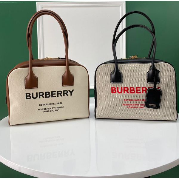 burberry包包 巴寶莉2021新款手提包 DS122705保齡球包單肩包
