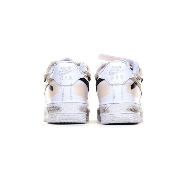 Nike Air Force 1 Low 07 手繪美拉德 斷裂三鈎棕白黑色 男女款休閒鞋